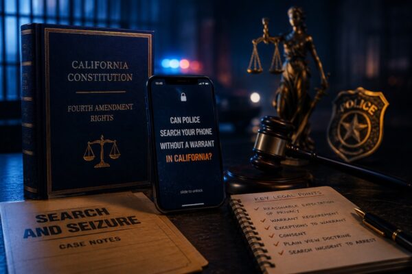Can Police Search Your Phone Without a Warrant in California?